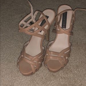 Steve Madden nude/beige heels